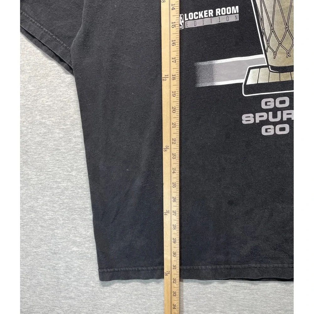 San Antonio Spurs 2014 NBA Champions Locker Room T Shirt Mens XL Black Adidas